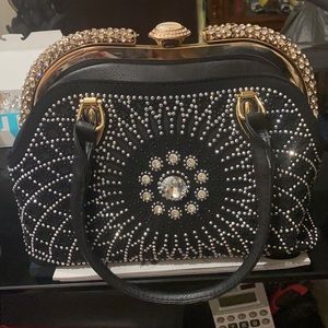 HBE a frame rhinestone bling H